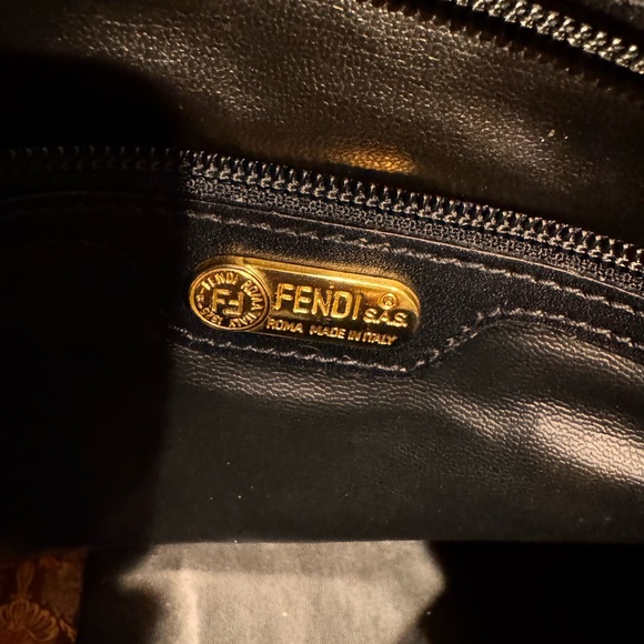 FENDI vintage zucchino Boston  duffle travel bag - Picture 8 of 16